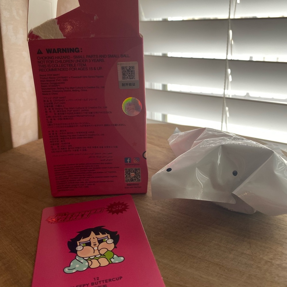 POP MART Crybaby The PowerPuff Girls Series - Sleepy Buttercup - OB, Wrapped - Picture 7 of 7
